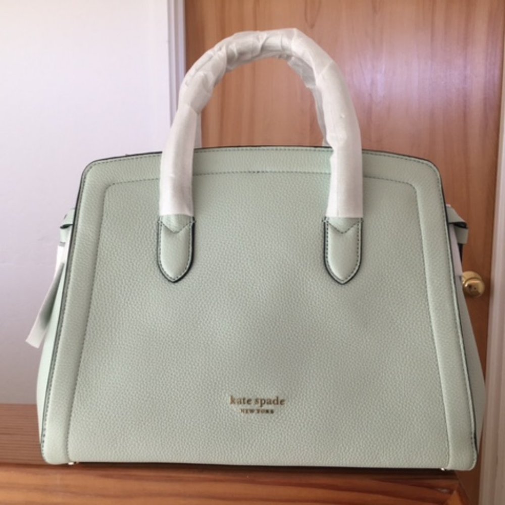 Kate Spade Knott Satchel Large "crystal blue"